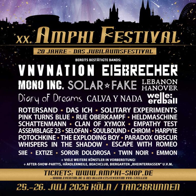 Amphi Festival 2026: Bandwelle Nummer zwei
