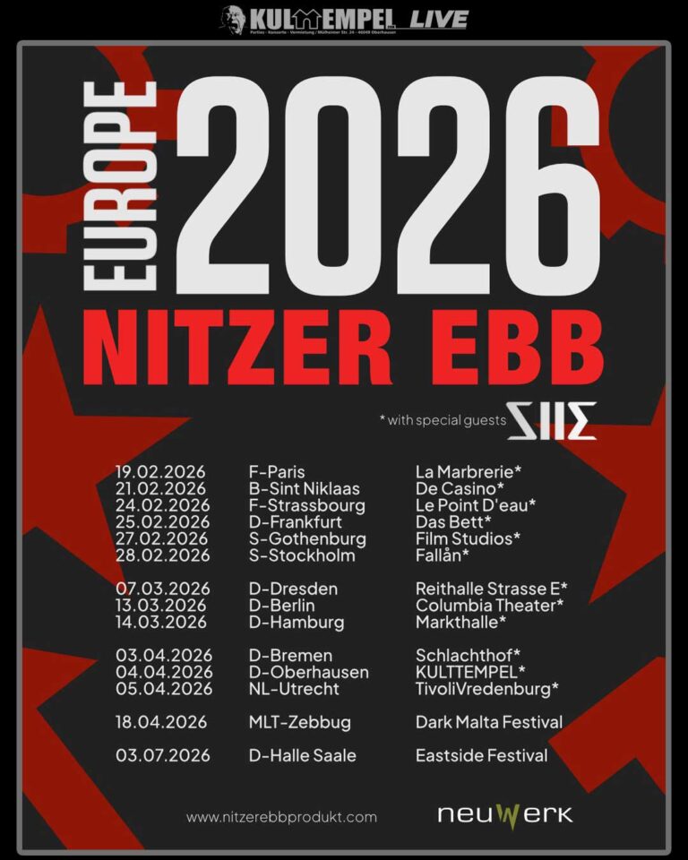 Nitzer Ebb – Europe 2026