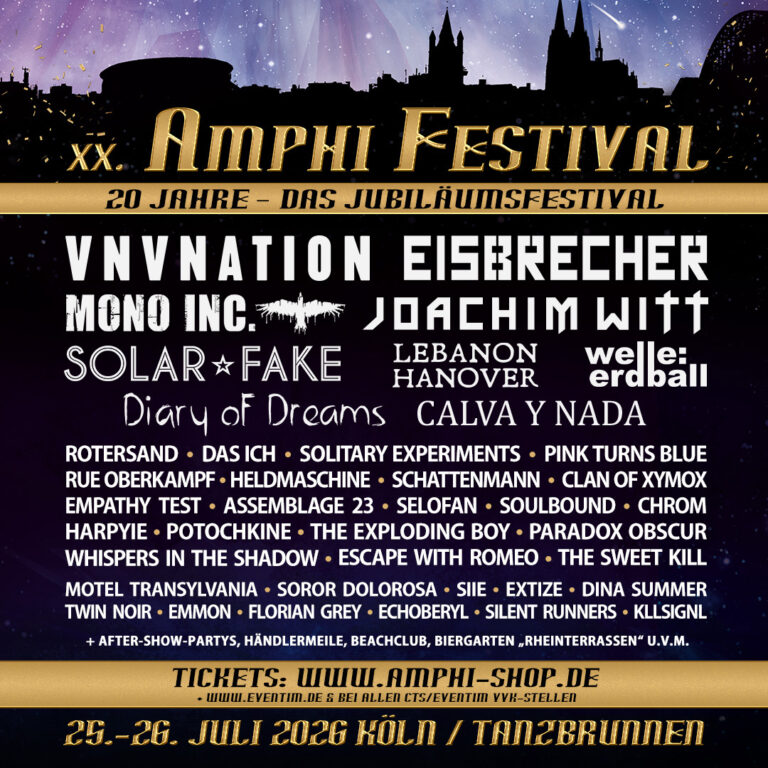 Amphi Festival 2026: Finale Bandwelle