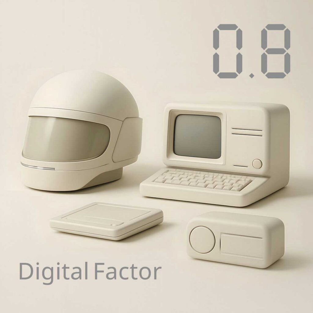 Die deutsche Kult-EBM-/Electro-Band Digital Factor kehrt mit „0.8“ zurück, ihrem bislang persönlichsten und konzeptuellsten Album.