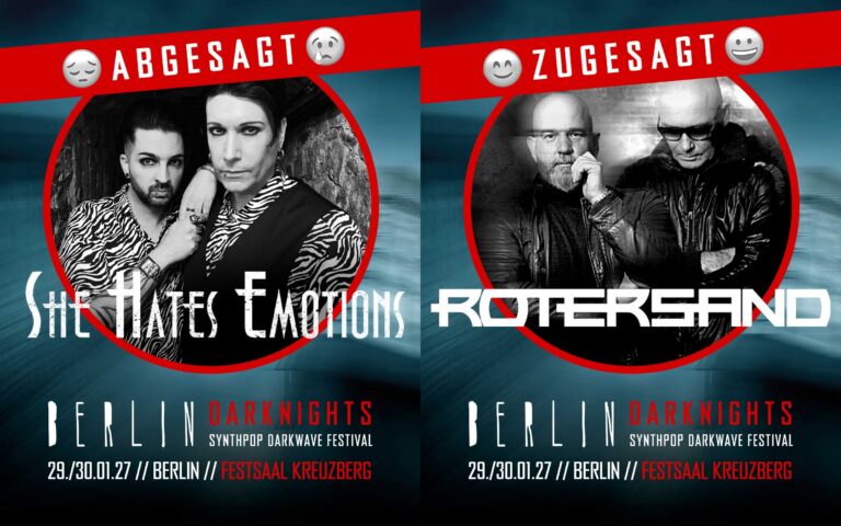 Berlin Darknights Festival – She Hates Emotions haben abgesagt